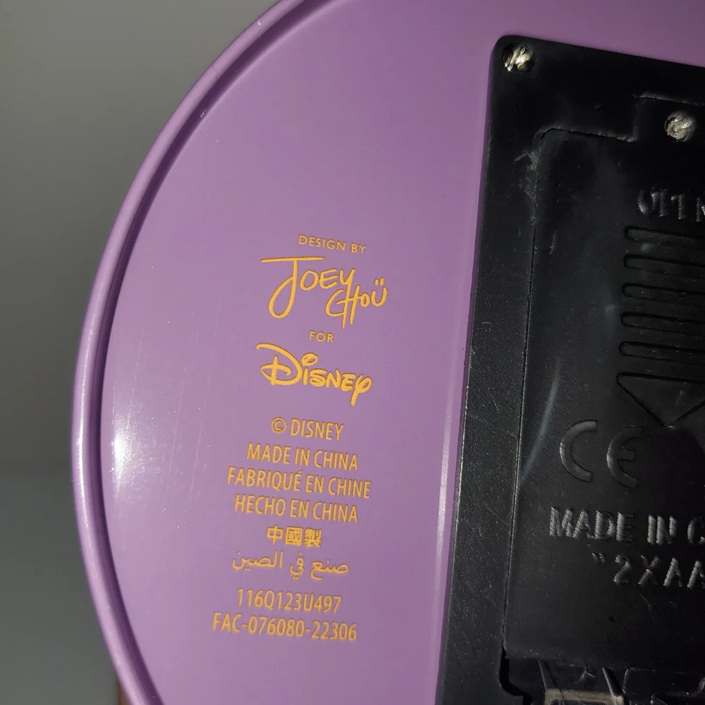 Disney Purple Party Lantern with Fireworks and Castle Design